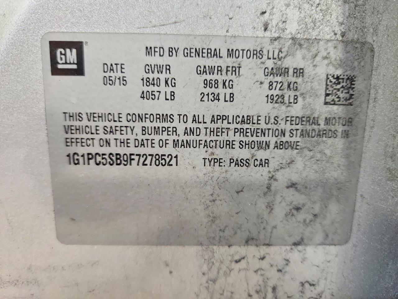 2015 Chevrolet #13