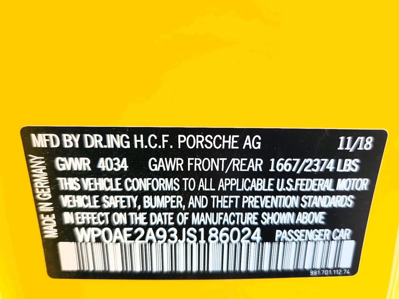 2018 Porsche #12