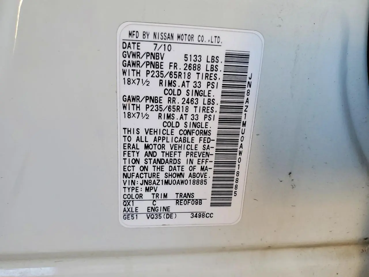 2010 Nissan #13