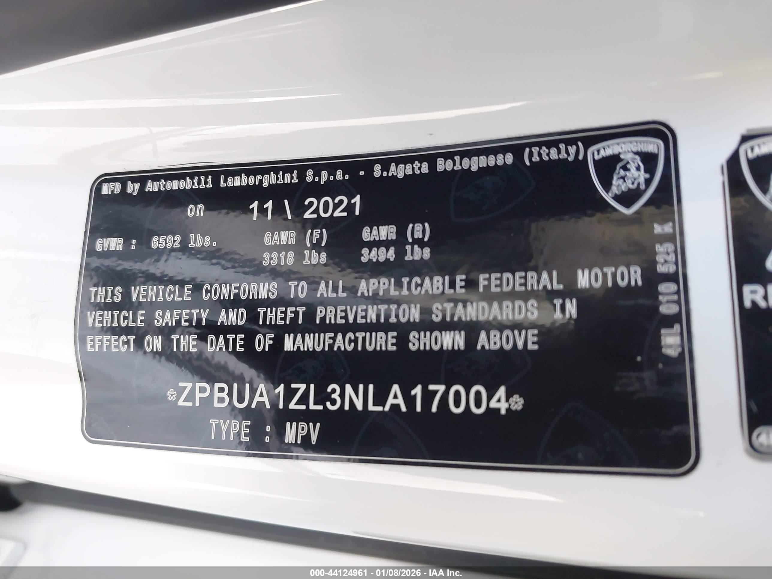 2022 Lamborghini #9