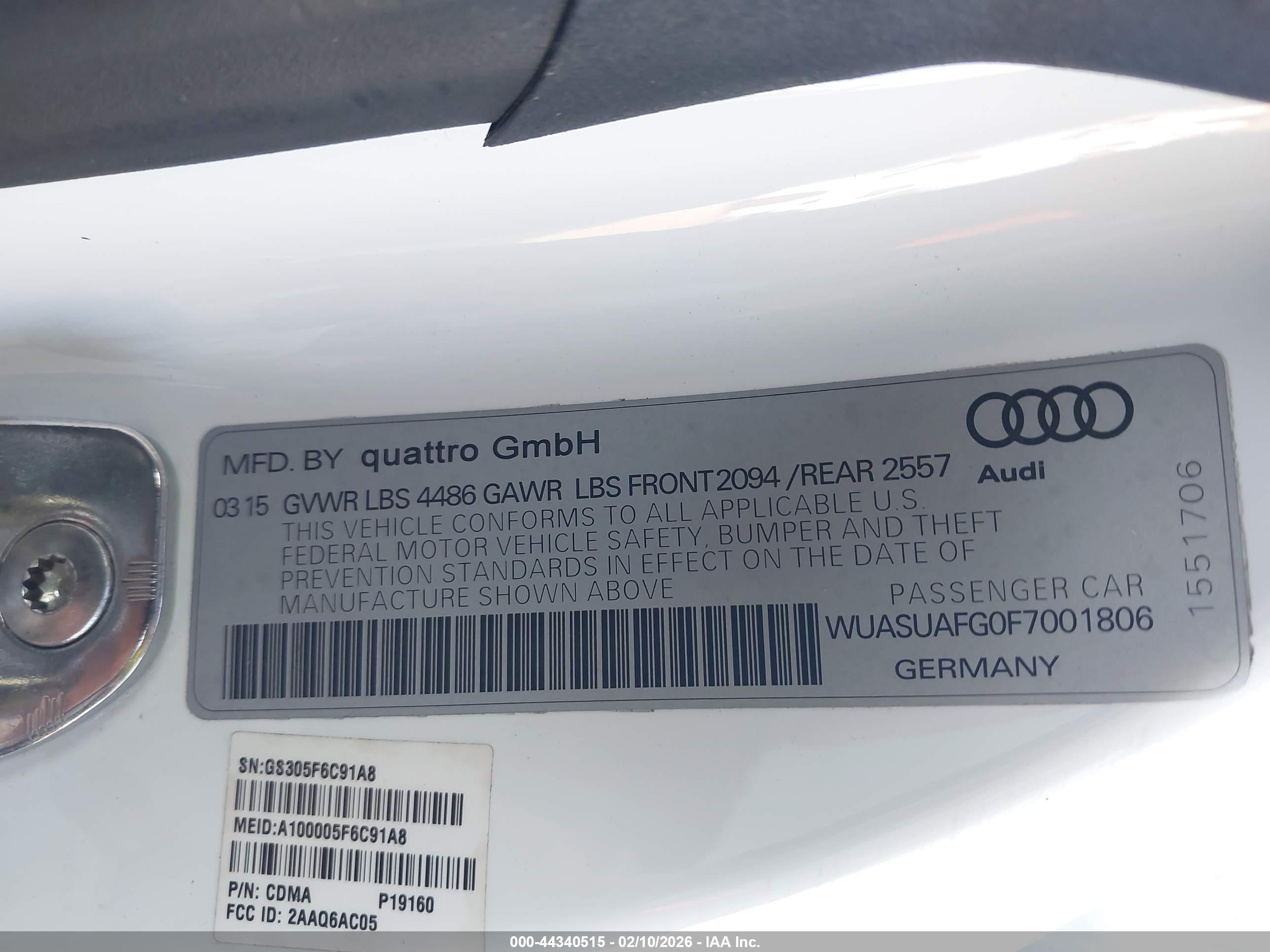 2015 Audi #9