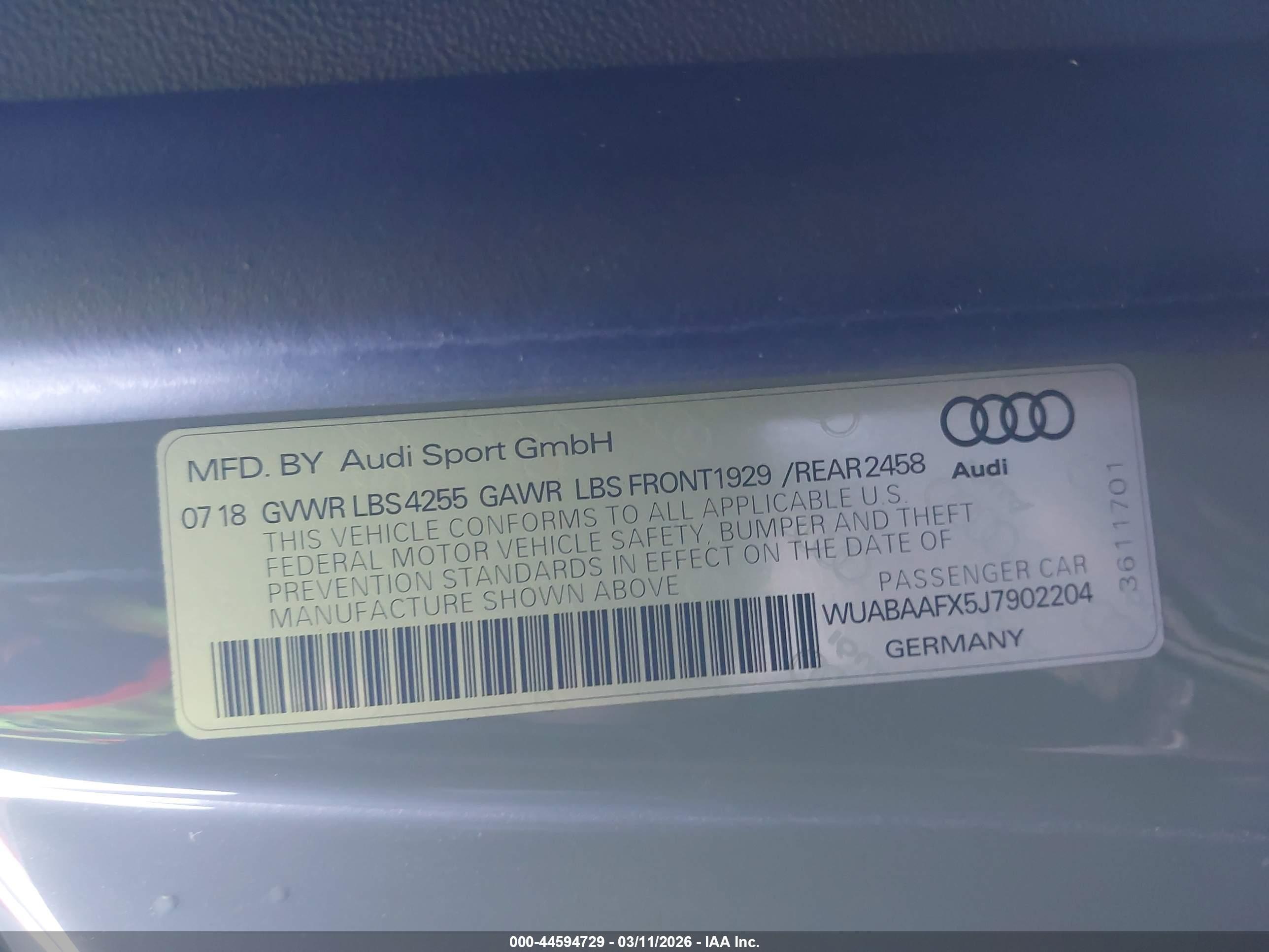 2018 Audi #9