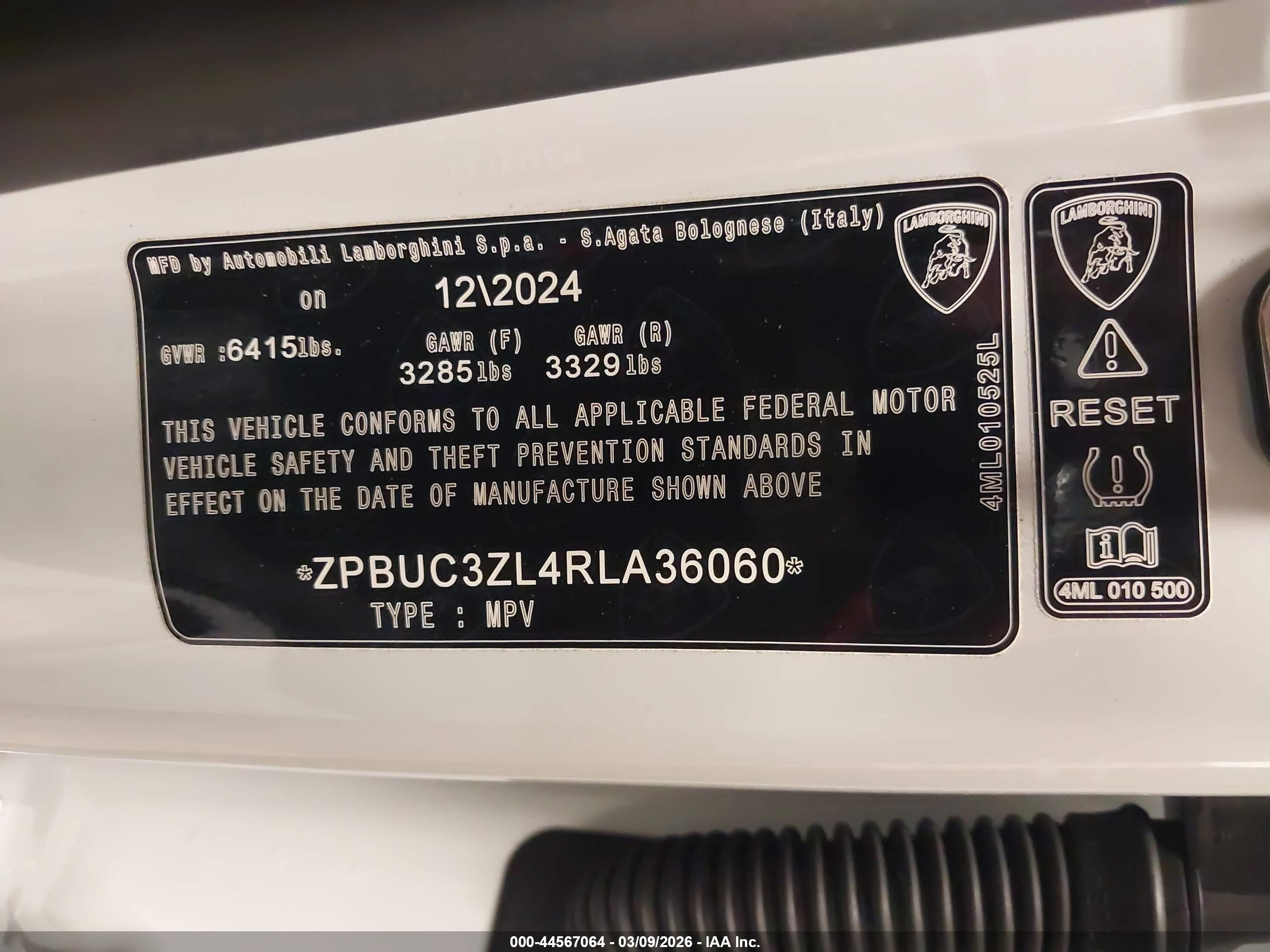 2024 Lamborghini #9