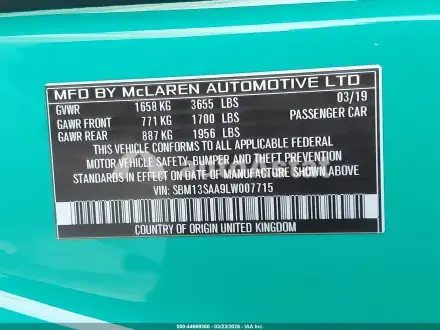 2020 McLaren #9
